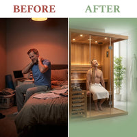 "Copenhagen" 3 Person Traditional Sauna — Before & After