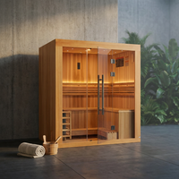 "Copenhagen" 3 Person Traditional Sauna — Studio Shot