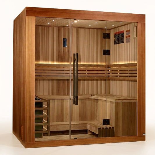 "Copenhagen" 3 Person Traditional Sauna — Studio Shot