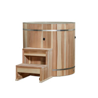 Cold Plunge Tub Built for Home Wellness, Therapeutic PVC Design, Modern Barrel Shape, Premium Insulation