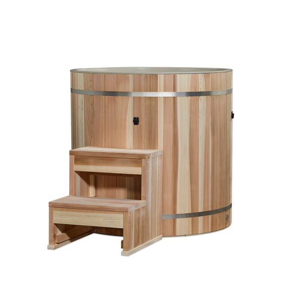 PVC Barrel Plunge Tub Built for Home Wellness, Therapeutic PVC Design, Premium Insulation