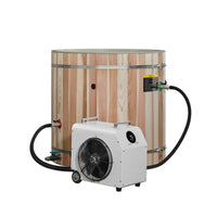 Cold Plunge Tub Built for Home Wellness, Therapeutic PVC Design, Modern Barrel Shape, Premium Insulation