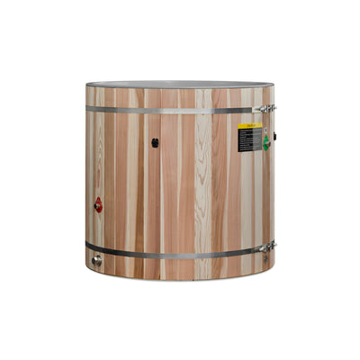 Cold Plunge Tub Built for Home Wellness, Therapeutic PVC Design, Modern Barrel Shape, Premium Insulation