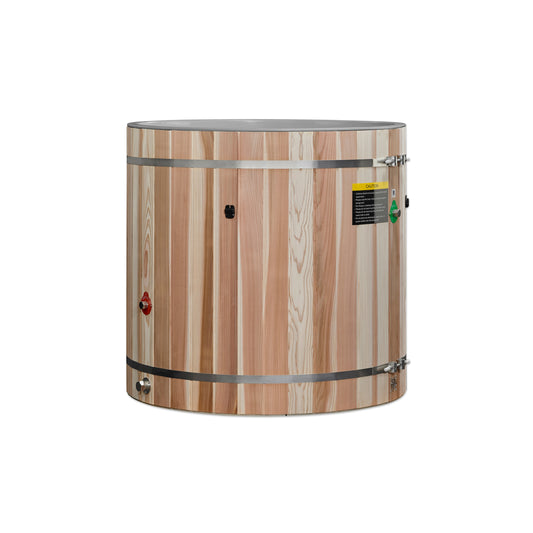 Cold Plunge Tub Built for Home Wellness, Therapeutic PVC Design, Modern Barrel Shape, Premium Insulation