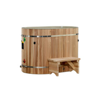 Cold Plunge Tub Built for Recovery, Pacific Cedar Construction, Oval Design, Professional Grade