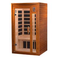 Infrared Sauna Built for Home Recovery, 1-2 Person, Low EMF, Far IR Heating, Bluetooth Audio