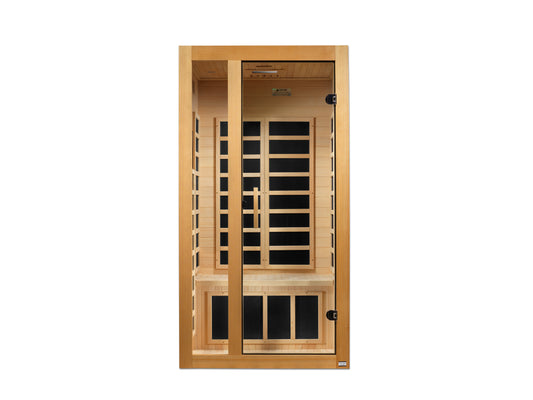 Infrared Sauna Built for Home Wellness, 7 Carbon Heaters, Bluetooth Speakers, Red Light Therapy