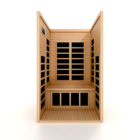 Infrared Sauna Built for Home Wellness, 7 Carbon Heaters, Bluetooth Speakers, Red Light Therapy