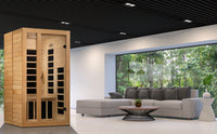 Infrared Sauna Built for Home Wellness, 7 Carbon Heaters, Bluetooth Speakers, Red Light Therapy