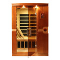 Infrared Sauna Built for Home Wellness, 2-Person Capacity, Low EMF Technology, Canadian Hemlock Wood