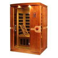 Infrared Sauna Built for Home Wellness, 2-Person Capacity, Low EMF Technology, Canadian Hemlock Wood