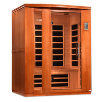 Infrared Sauna Built for Daily Wellness Retreats, 3-Person Capacity, Low EMF Technology, Canadian Hemlock