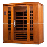 Infrared Sauna Built for Daily Wellness, Ultra Low EMF, Canadian Hemlock, 4-Person Capacity