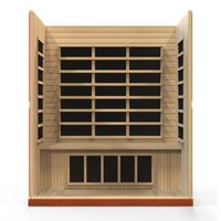 Infrared Sauna Built for Daily Wellness, Ultra Low EMF, Canadian Hemlock, 4-Person Capacity