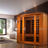 Infrared Sauna Built for Daily Wellness, Ultra Low EMF, Canadian Hemlock, 4-Person Capacity