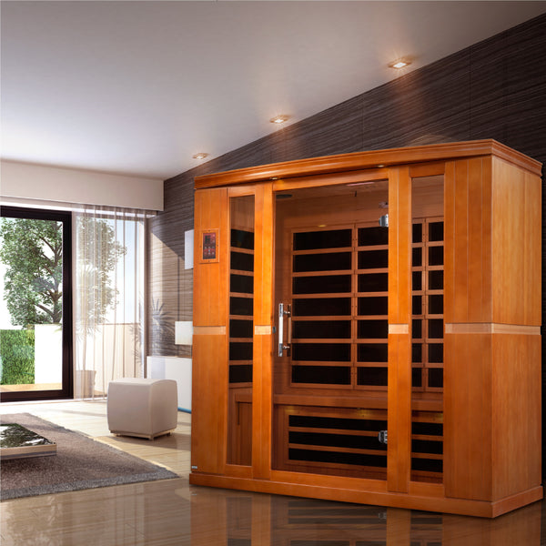 Infrared Sauna Built for Daily Wellness, Ultra Low EMF, Canadian Hemlock, 4-Person Capacity