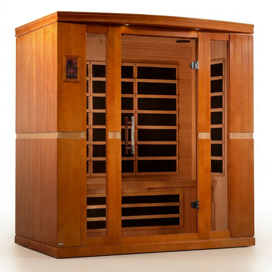 Dynamic "Bergamo" 4 Person Ultra Low EMF Far IR Sauna — Studio Shot