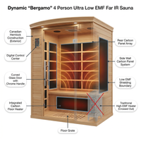 Dynamic "Bergamo" 4 Person Ultra Low EMF Far IR Sauna — How It Works