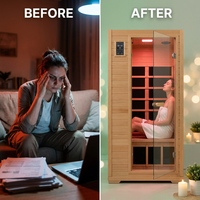 Dynamic "Gracia" 1-2 Person Ultra Low EMF FAR IR Sauna — Before & After