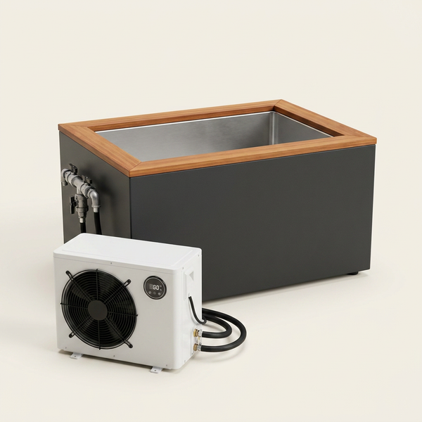 Dynamic Cold Therapy "CUBOID" Plastic Cold Plunge Tub — Studio Shot