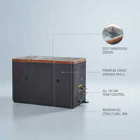 Dynamic Cold Therapy "CUBOID" Plastic Cold Plunge Tub — infographic