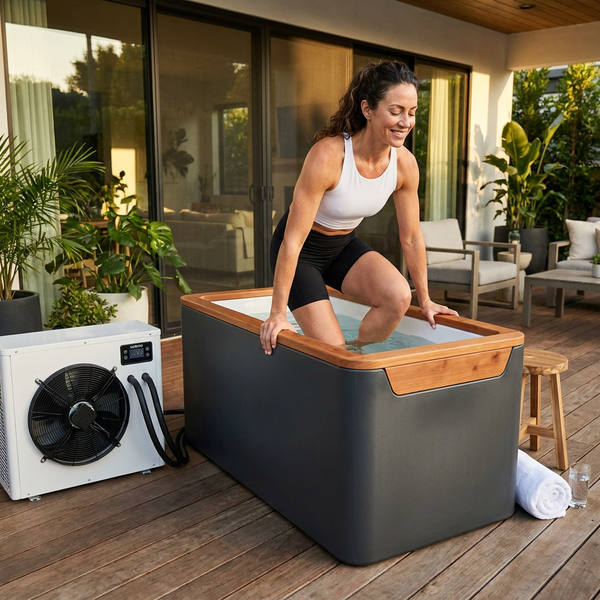 CUBOID Plunge Tub Built for Home Recovery, All-in-One Heat and Cold Therapy, Premium Plastic Construction