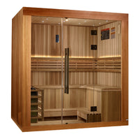 Traditional Home Sauna Built for Personal Wellness Retreats, 8kW Heater, Cedar Construction, 3 Person Capacity