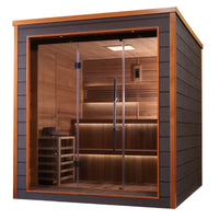 Outdoor Sauna Built for Year-Round Use, All-Weather Exterior, Digital Controls, Sauna Stones Included