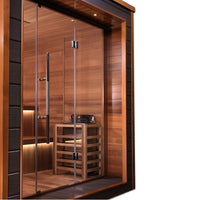 Outdoor Sauna Built for Year-Round Use, All-Weather Exterior, Digital Controls, Sauna Stones Included