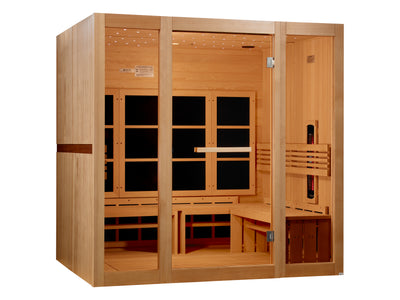 8 Person Full Spectrum Near Zero EMF IR Sauna