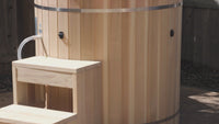 Cold Plunge Tub Built for Home Wellness, Therapeutic PVC Design, Modern Barrel Shape, Premium Insulation